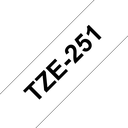 Brother TZe-251 / TZE251 laminated tape, black on white, 24 mm x 8 m