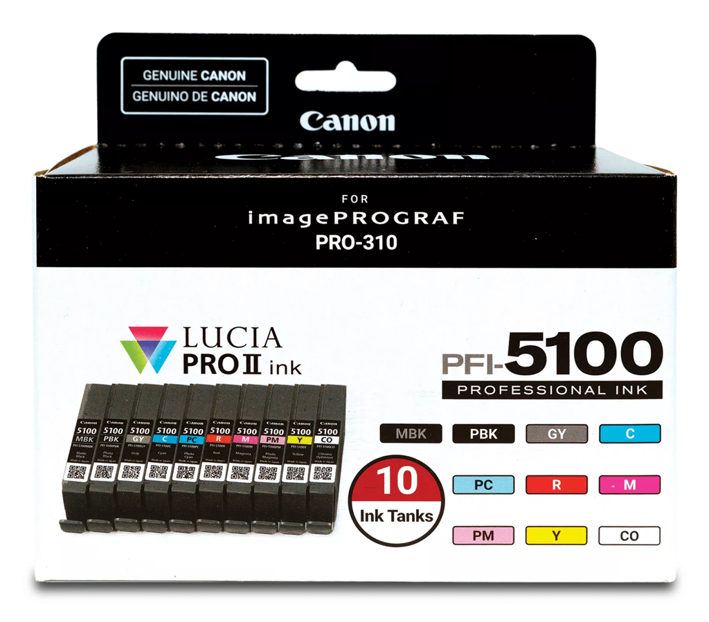 [6951C009] Pack Canon PFI-5100 / 6951C009, 10 cartouches