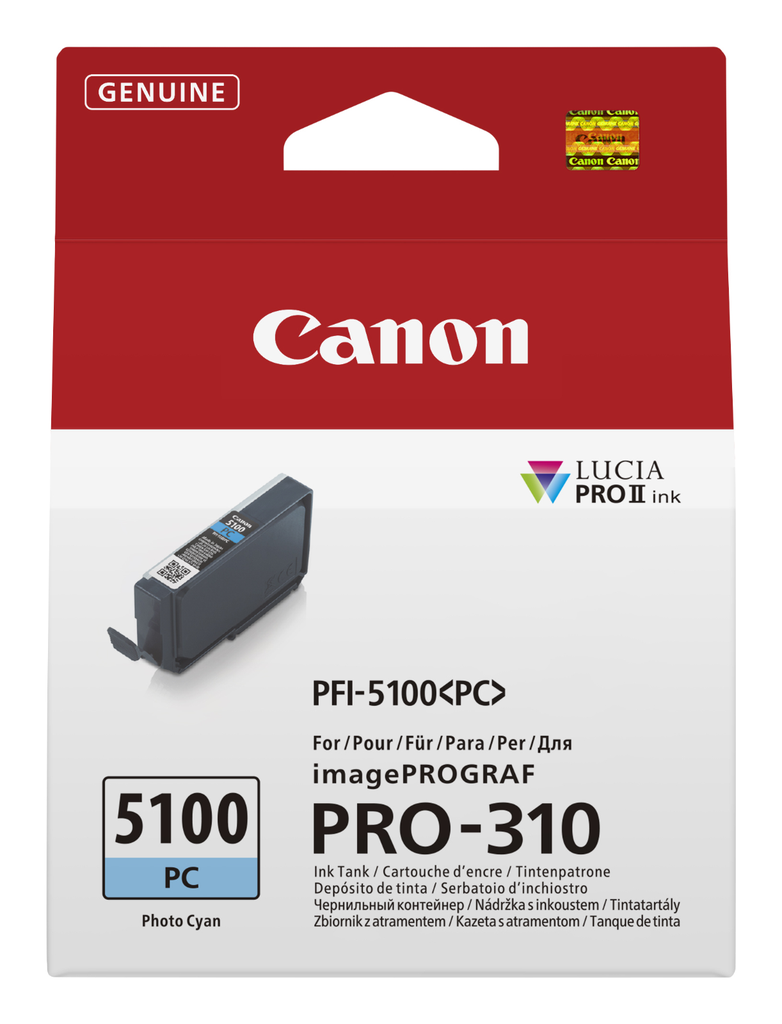 [6956C001] Tintenpatrone Canon PFI-5100 PC / 6956C001 Fotocyan, 144 ml