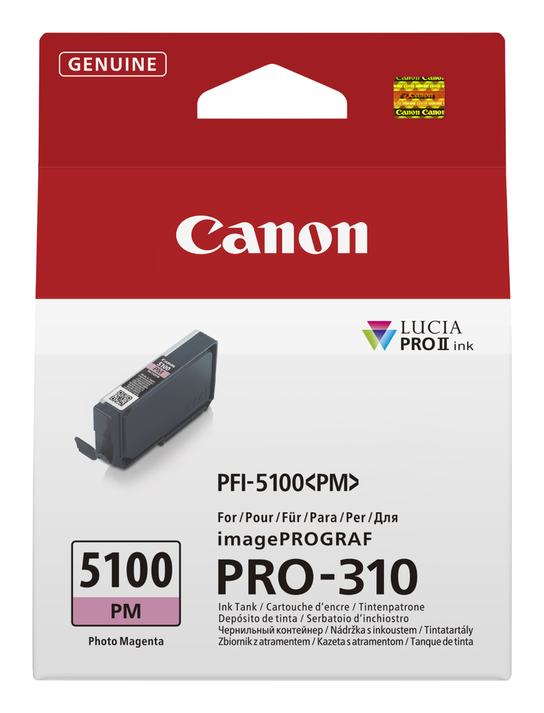 Tintenpatrone Canon PFI-5100 PM / 6957C001 Fotomagenta, 144 ml