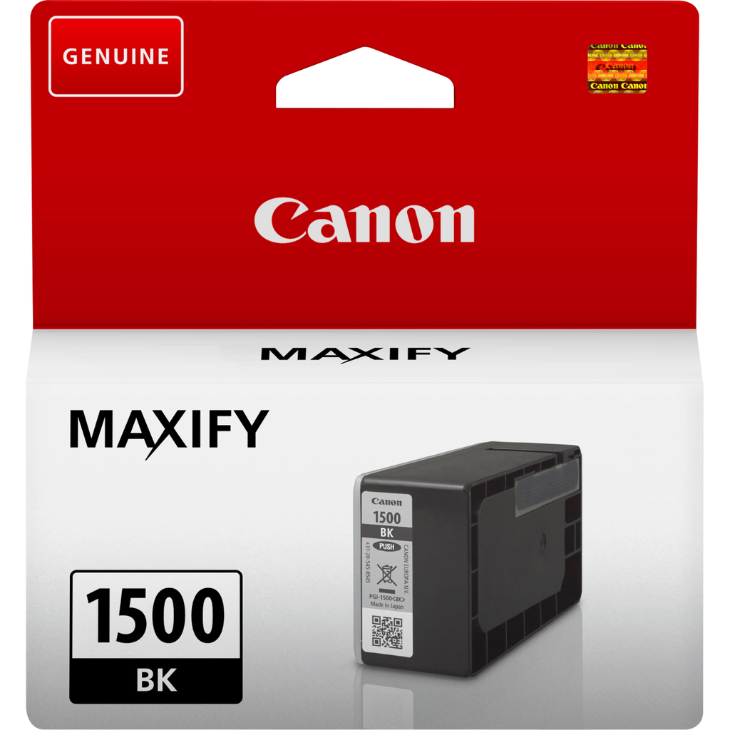 Cartouche d'encre Canon PGI-1500BK / 9218B001 noire, 124 ml