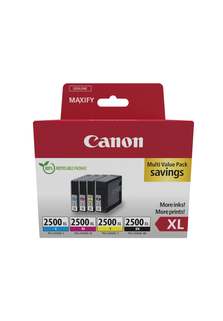 [9254B010] Pack Canon PGI-2500XL / 9254B010 4 couleurs XL
