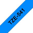Brother Schriftband laminiert TZe-541 / TZE541, schwarz auf blau, 18 mm x 8 m