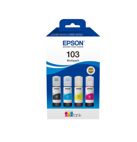 Multipack Tintenpatronen Epson 103 / C13T00S64A, 4 Farben, 4.500 Seiten