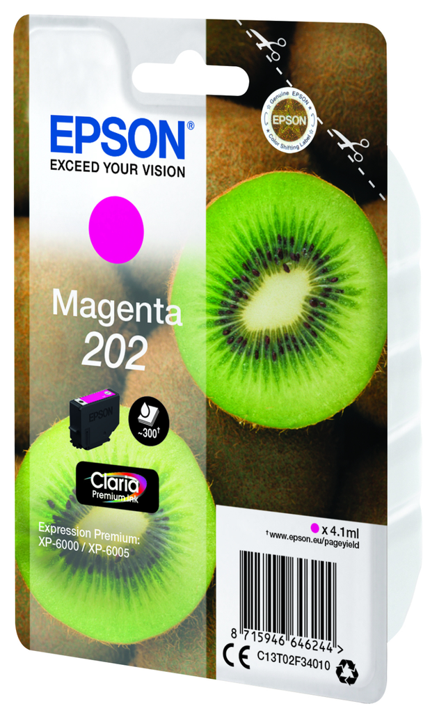 [C13T02F34010] Cartouche d'encre Epson 202 / C13T02F34010 magenta, 300 pages