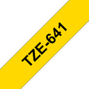 Brother TZe-641 / TZE641 laminated tape, black on yellow, 18 mm x 8 m