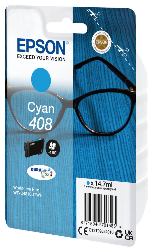 Tintenpatrone Epson C13T09J24010 Cyan, 1.100 Seiten
