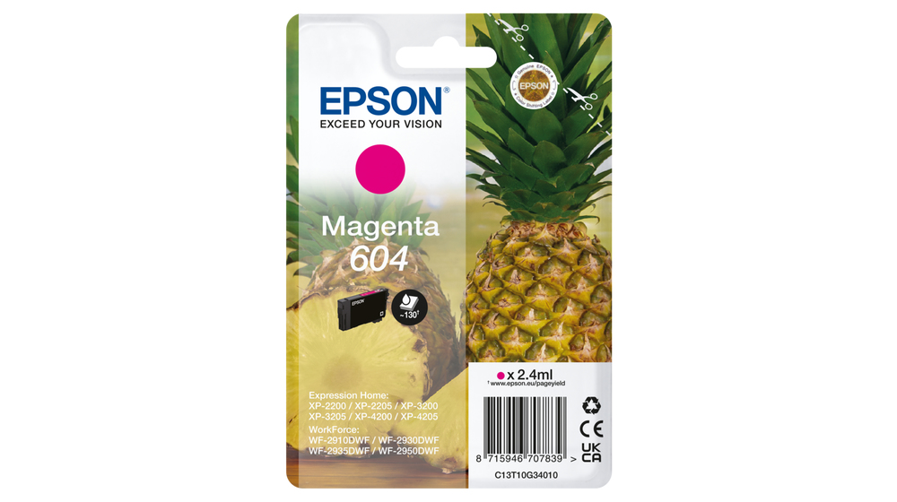 [C13T10G34010] Tintenpatrone Epson T10G34 / C13T10G34010 Magenta, 604 Seiten