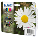 Tintenpatrone Epson 18 / C13T18064012 4 Farben, 175 Seiten