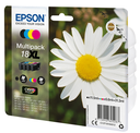 Tintenpatrone Epson 18XL / C13T18164012 4 Farben XL, 470 Seiten