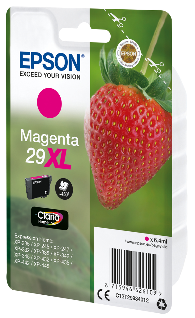 [C13T29934012] Cartouche d'encre Epson 29XL / C13T29934012 magenta XL, 450 pages