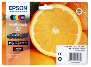 Epson 33 / C13T33374011 4-color ink cartridge, 45 ml