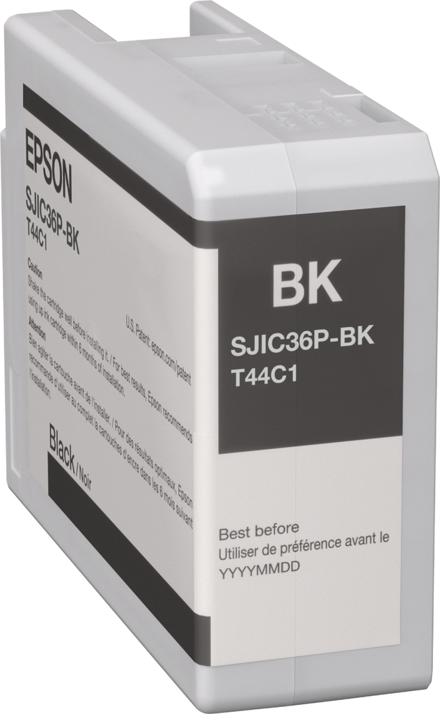 [C13T44C140] Cartouche d'encre Epson SJIC36PK / C13T44C140 noire, 80 ml