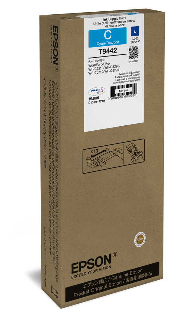 Cartouche d'encre Epson T9442 / C13T944240 cyan, 3 000 pages