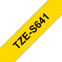 Ruban adhésif puissant Brother TZe-S641 / TZES641, noir sur jaune, 18 mm x 8 m