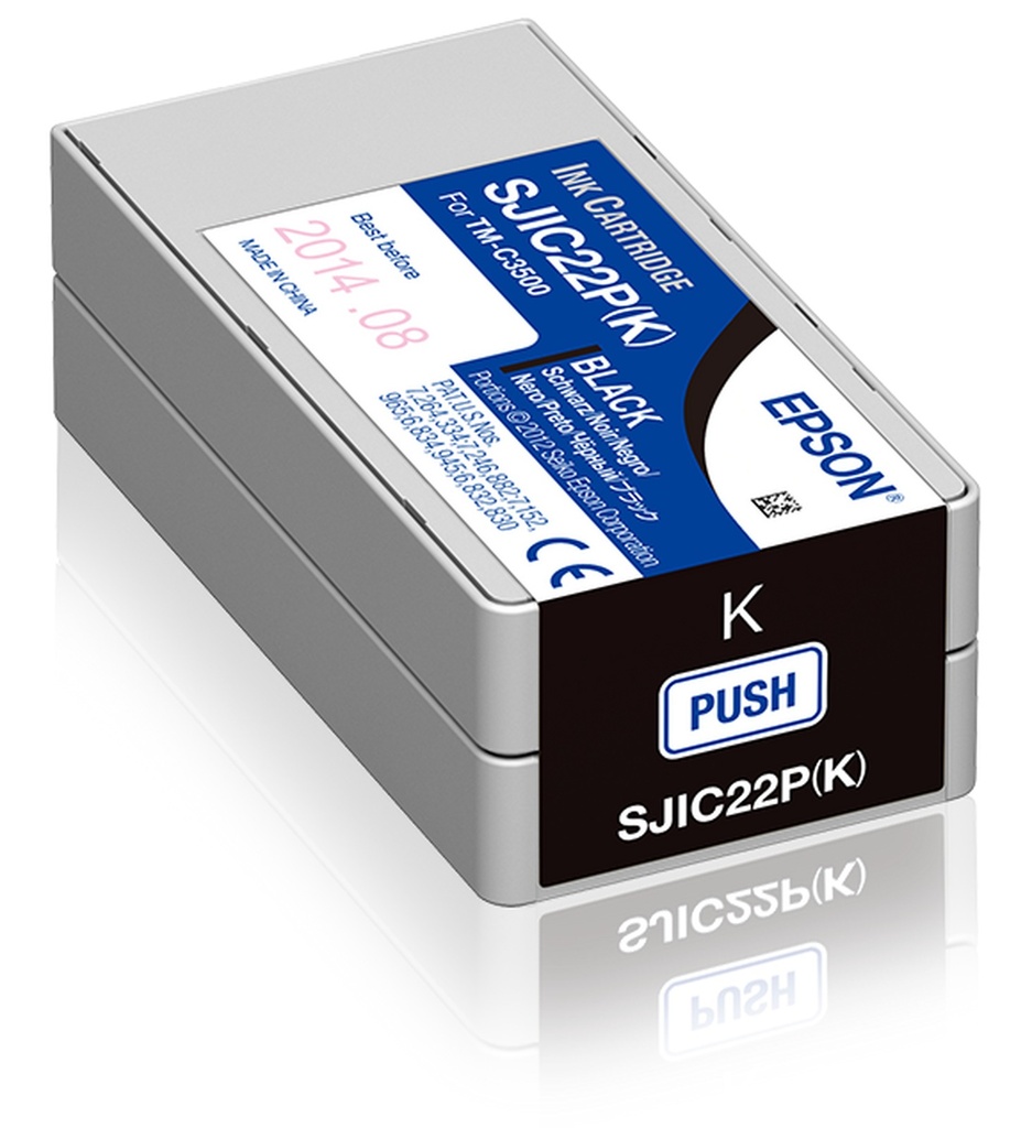 Epson SJIC22PK / C33S020601 black ink cartridge, 326 ml