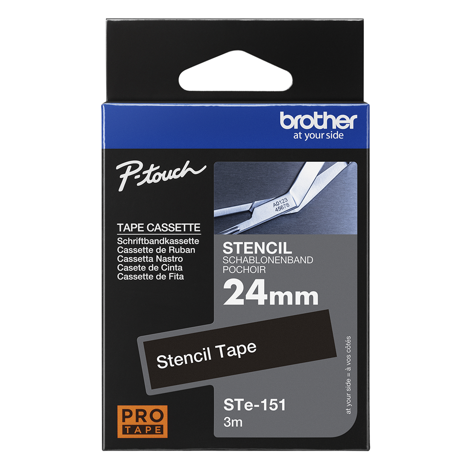 Ruban pochoir Brother STe-151 / STE151, 24 mm x 3 m