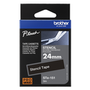 Ruban pochoir Brother STe-151 / STE151, 24 mm x 3 m