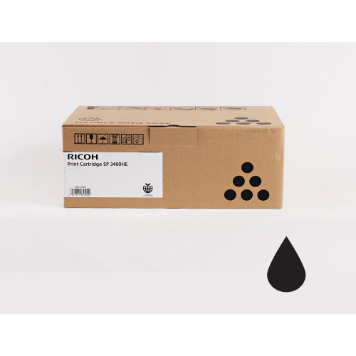 Toner Ricoh SP3400LE / 407647 Schwarz, 2.500 Seiten