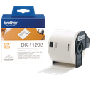 Brother Einzeletiketten DK-11202 / DK11202, schwarz auf weiß, 62 x 100 mm, 300 Etiketten