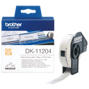 Étiquettes prédécoupées Brother DK-11204 / DK11204, noir sur blanc, 17 x 54 mm, 400 étiquettes