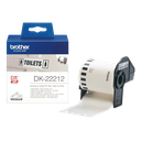 Brother DK-22212 / DK22212 continuous film roll, black on white, 62 mm x 15.24 m