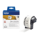 Rouleau continu papier Brother DK-22225 / DK22225, noir sur blanc, 38 mm x 30,48 m