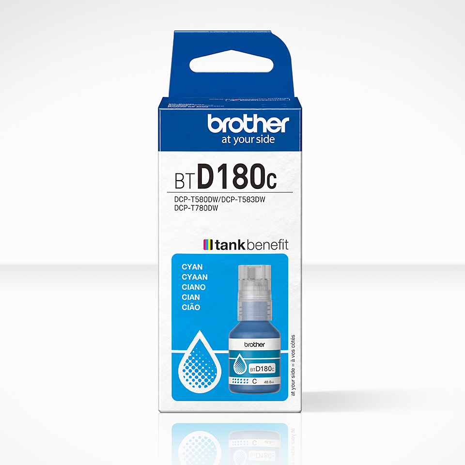 [BTD180C] Brother Tintenflasche BT-D180C / BTD180C Cyan, 5.000 Seiten