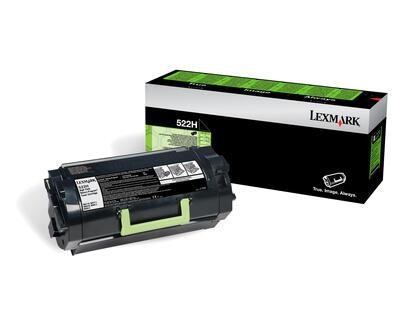 Toner Lexmark 522H / 52D2H0E Schwarz XL, 25.000 Seiten
