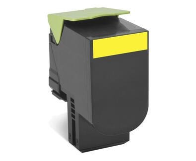 Lexmark 702HY / 70C2HY0 yellow XL toner, 3,000 pages