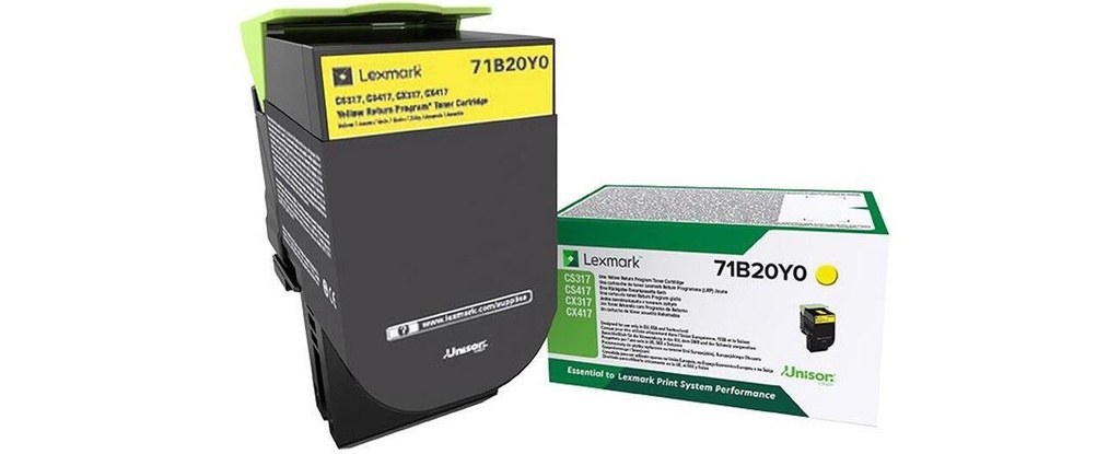 Lexmark 71B20Y0 yellow toner