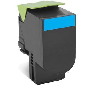 Toner Lexmark 802HC / 80C2HC0 Cyan XXL, 3.000 Seiten