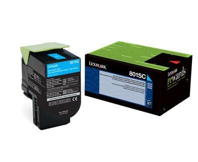 [80C2SC0] Lexmark 802SC / 80C2SC0 cyan XL toner, 2,000 pages