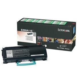 Lexmark E260A11E black toner, 3,500 pages