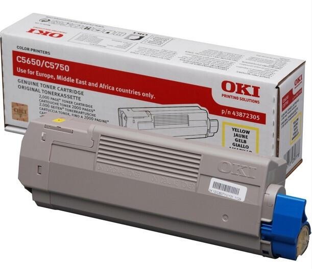 [43872305] Toner OKI 43872305 jaune, 2 000 pages