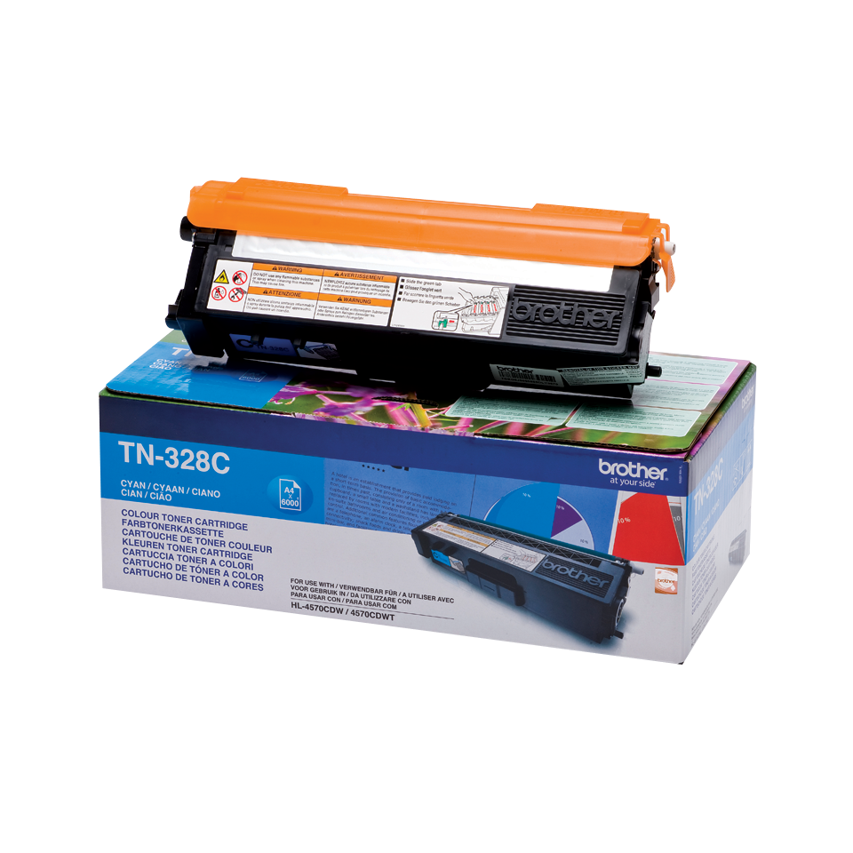 Brother TN-328C / TN328C cyan toner XXL, 6,000 pages