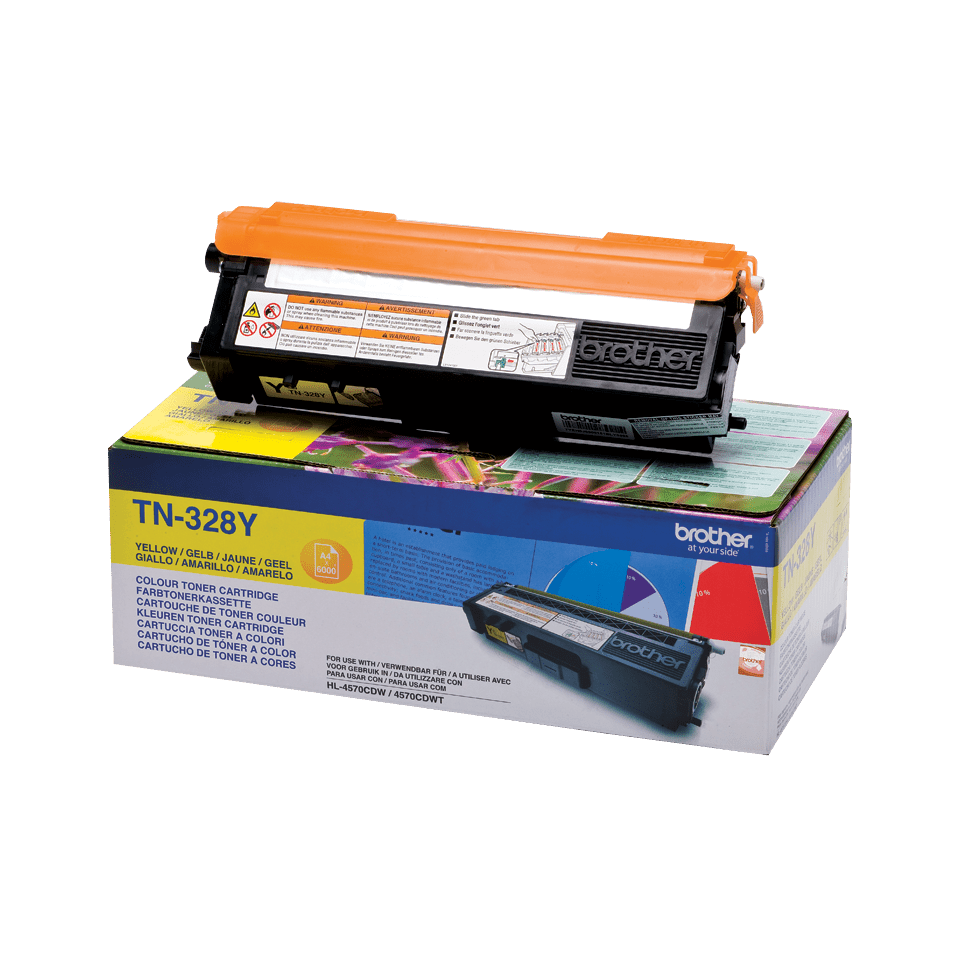 [TN328Y] Toner Brother TN-328Y / TN328Y jaune XXL, 6 000 pages