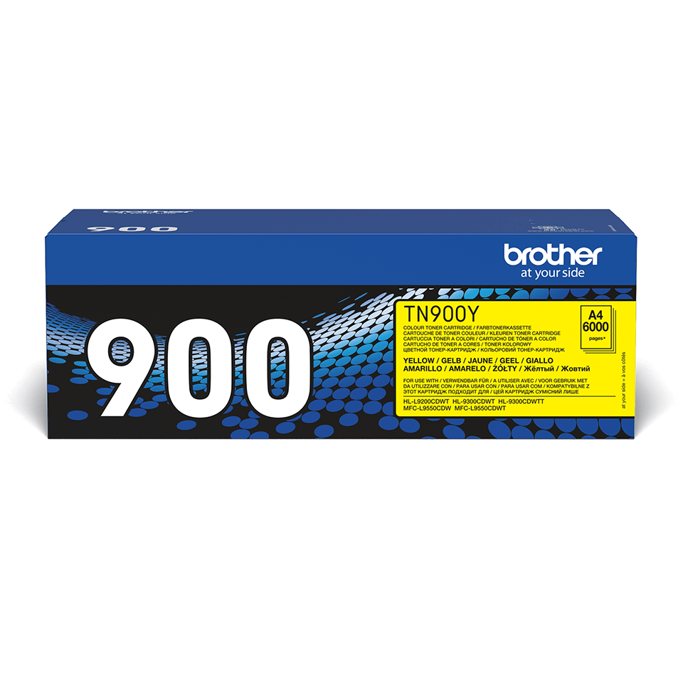 Brother Toner TN-900Y / TN900Y Gelb, 6.000 Seiten