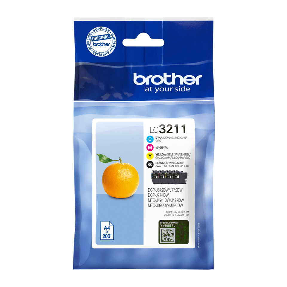 [LC3211VAL] Brother Tinten-Multipack LC-3211VAL / LC3211VAL, 4 Farben, 200 Seiten