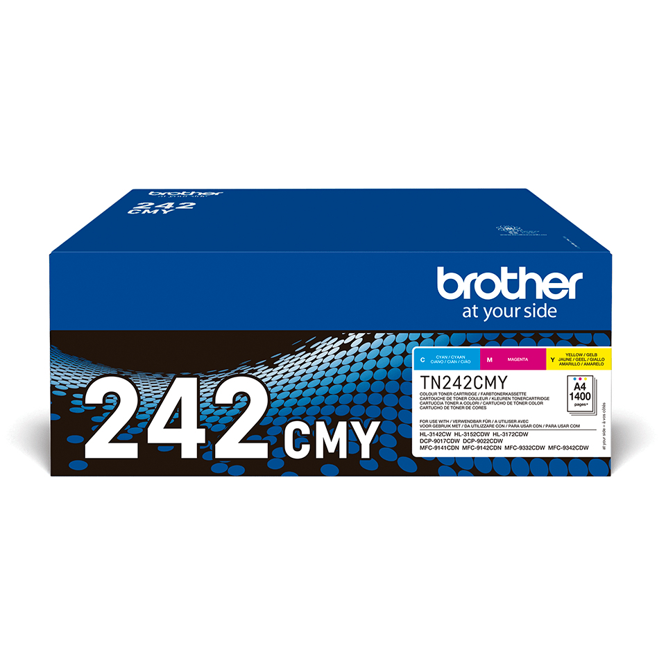 [TN242CMY] Brother Toner-Multipack TN-242CMY / TN242CMY, 3 Farben, 3 x 1.400 Seiten