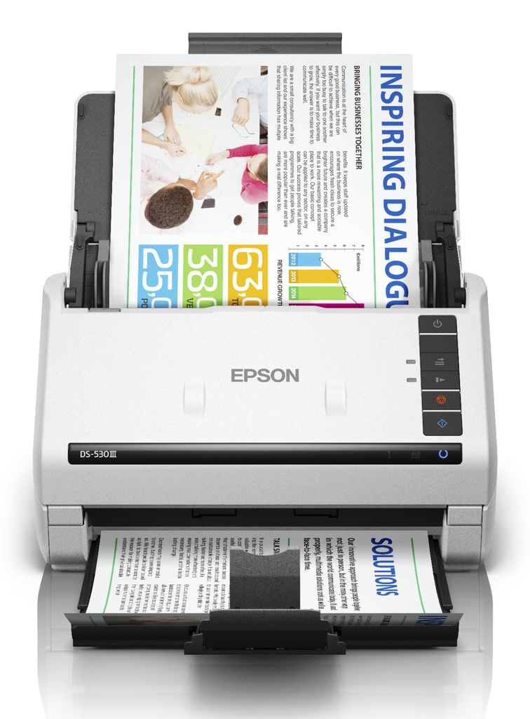 [B11B286401] Epson DS-530III document scanner, A4, 40 ppm