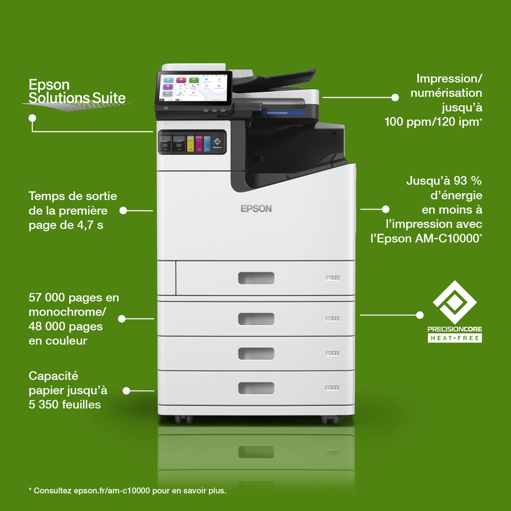[C11CL56401] Epson AM-C10000 Farbtintenstrahl-Multifunktionsgerät, A4/A3, 100 S./Min., Duplex