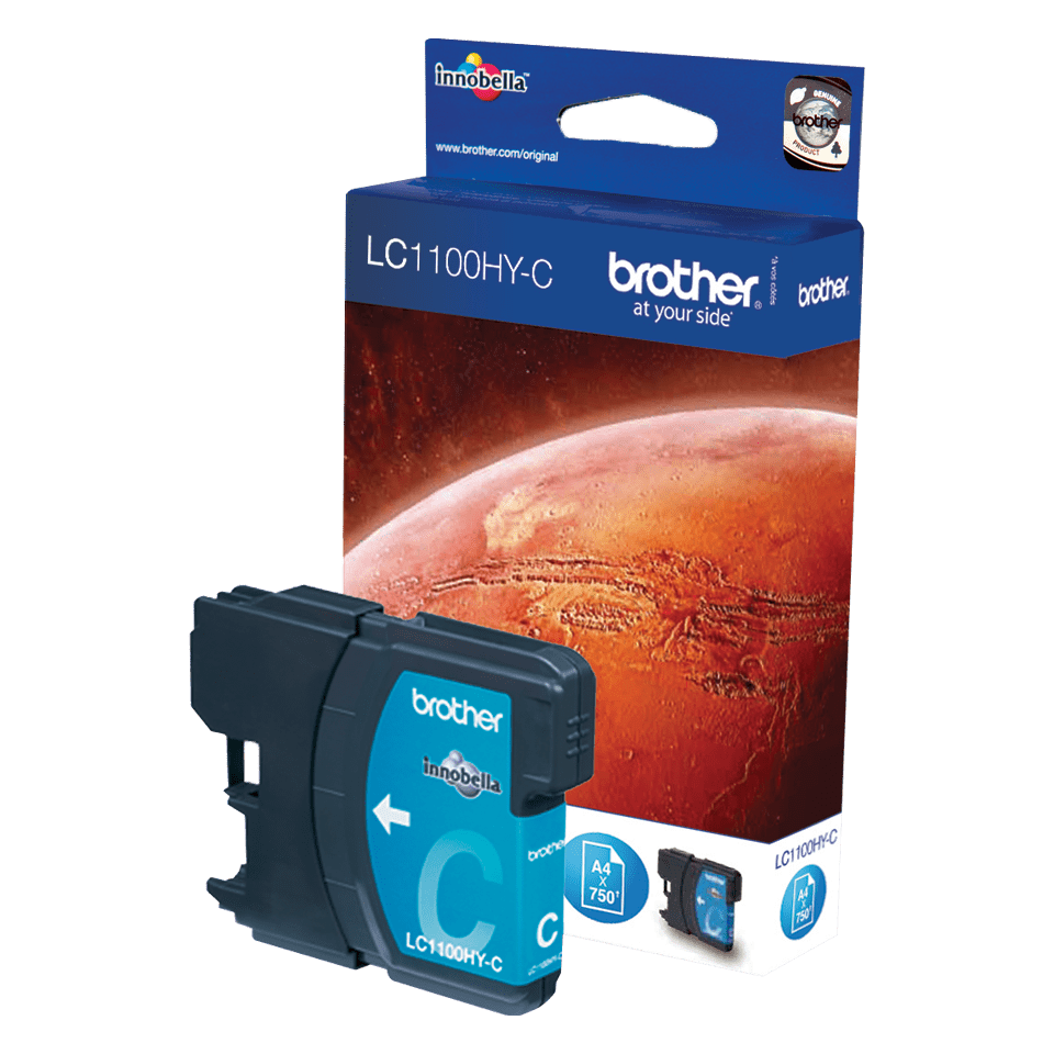 [LC1100HYC] Brother Tintenpatrone LC-1100HYC / LC1100HYC Cyan XL, 750 Seiten
