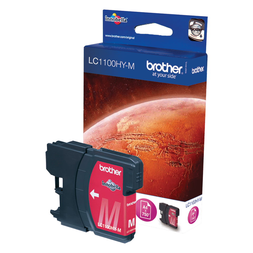 [LC1100HYM] Brother Tintenpatrone LC-1100HYM / LC1100HYM Magenta XL, 750 Seiten