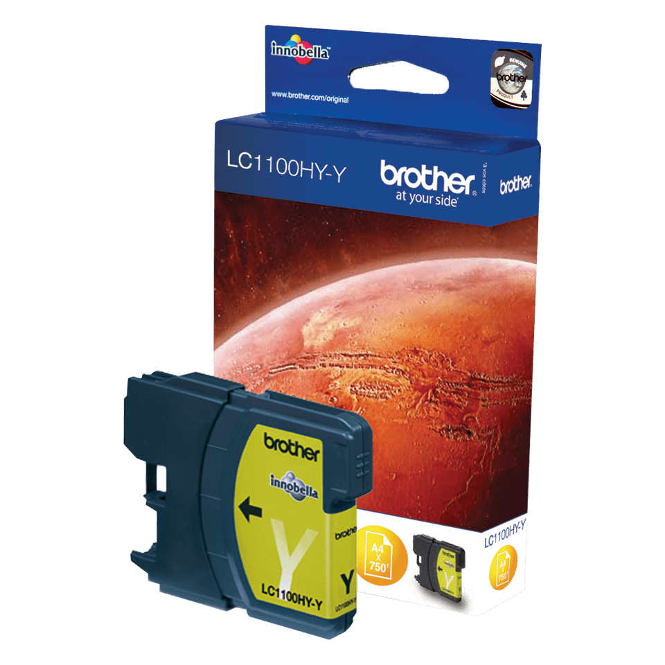 [LC1100HYY] Brother Tintenpatrone LC-1100HYY / LC1100HYY Gelb XL, 750 Seiten