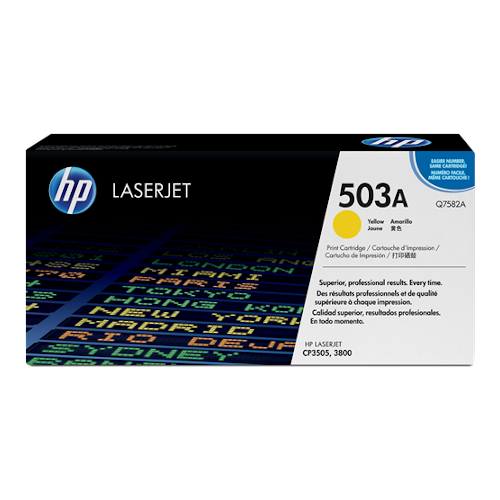 HP 503A yellow toner, 6,000 pages