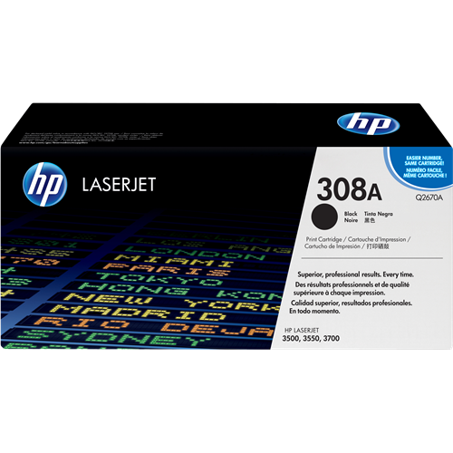 HP 308A black toner, 6,000 pages