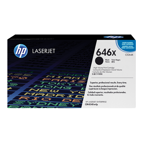 HP 646X black toner, 17,000 pages