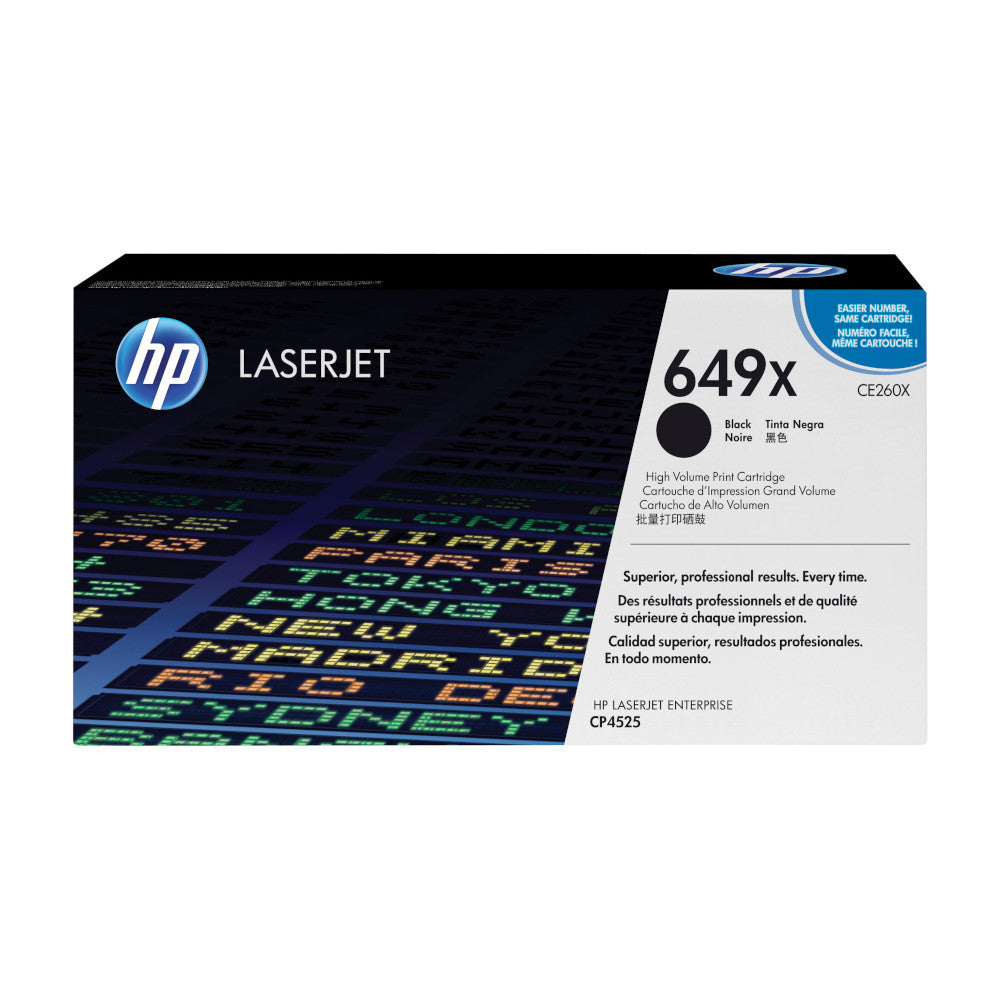 HP 649X black toner, 17,000 pages