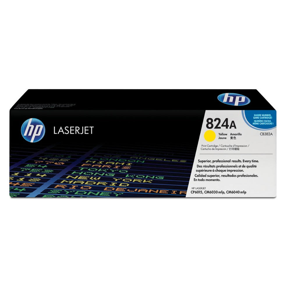 [CB382A] HP 824A yellow toner, 21,000 pages